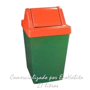 Lixeira fibra de vidro 27L